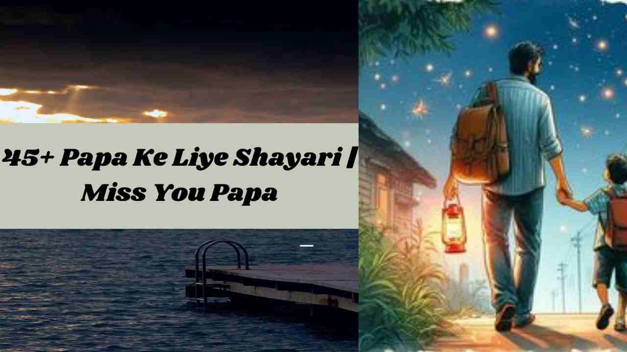 45+ Papa Ke Liye Shayari | Miss You Papa