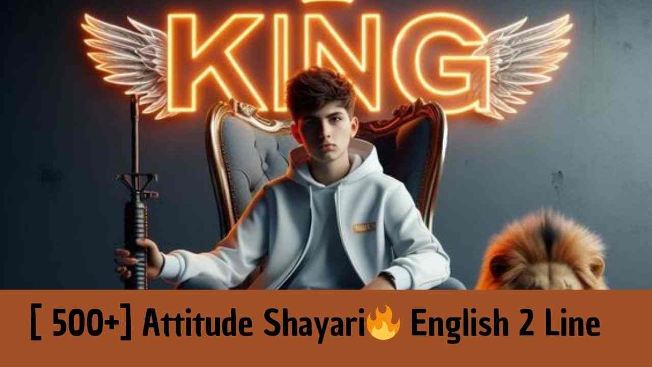 [ 500+] Attitude Shayari🔥 English 2 Line