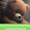 {Latest} Kismat Dard Sad Shayari | 2 Line Dard Shayari