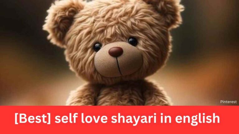 [Best] self love shayari in english