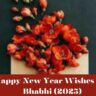 Happy New Year Wishes For Bhabhi (2025)