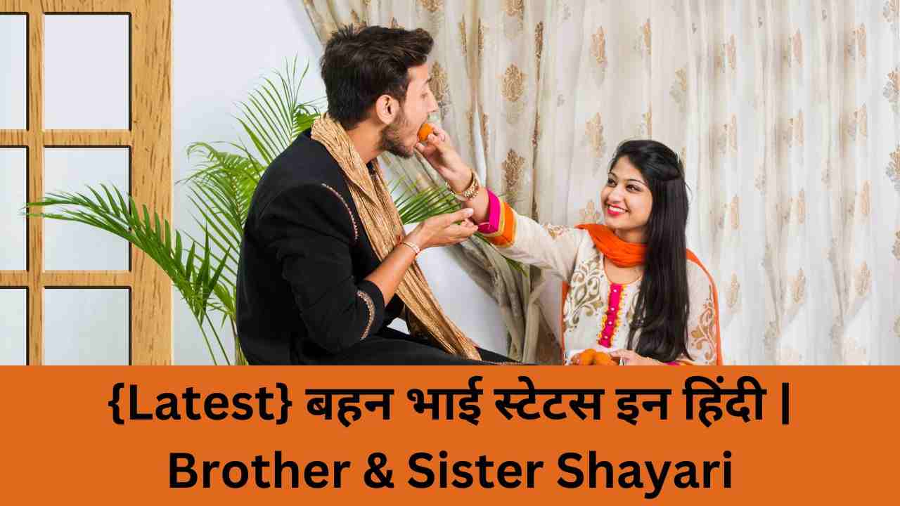 {Latest} बहन भाई स्टेटस इन हिंदी | Brother & Sister Shayari