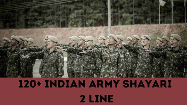 120+ Indian Army Shayari 2 Line