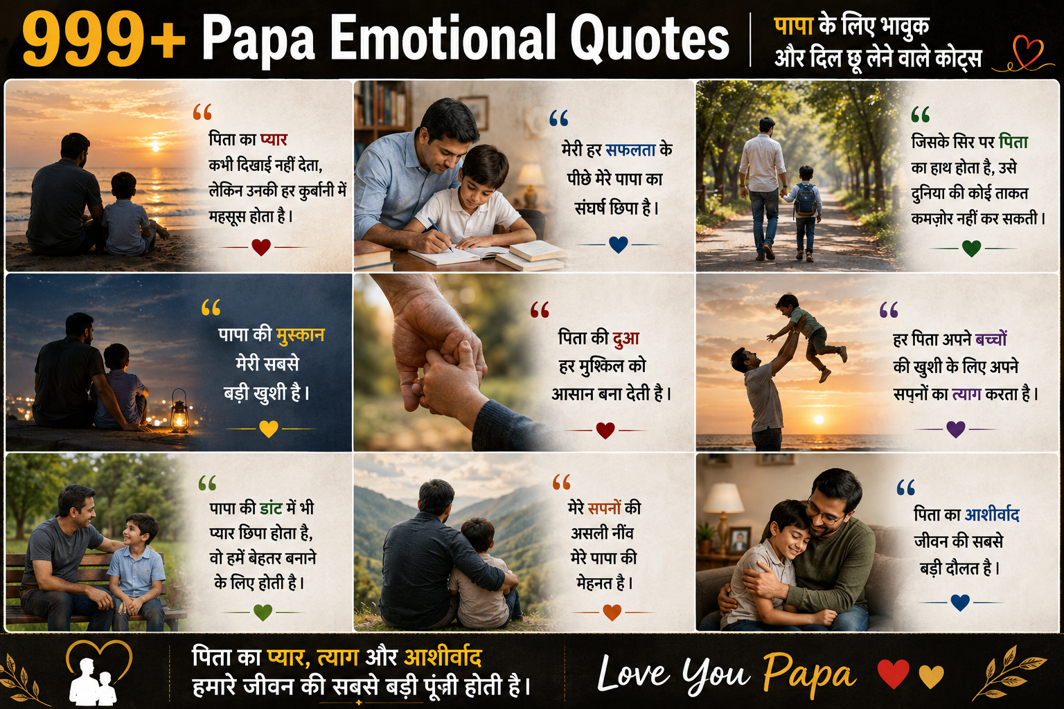 Papa Emotional Quotes