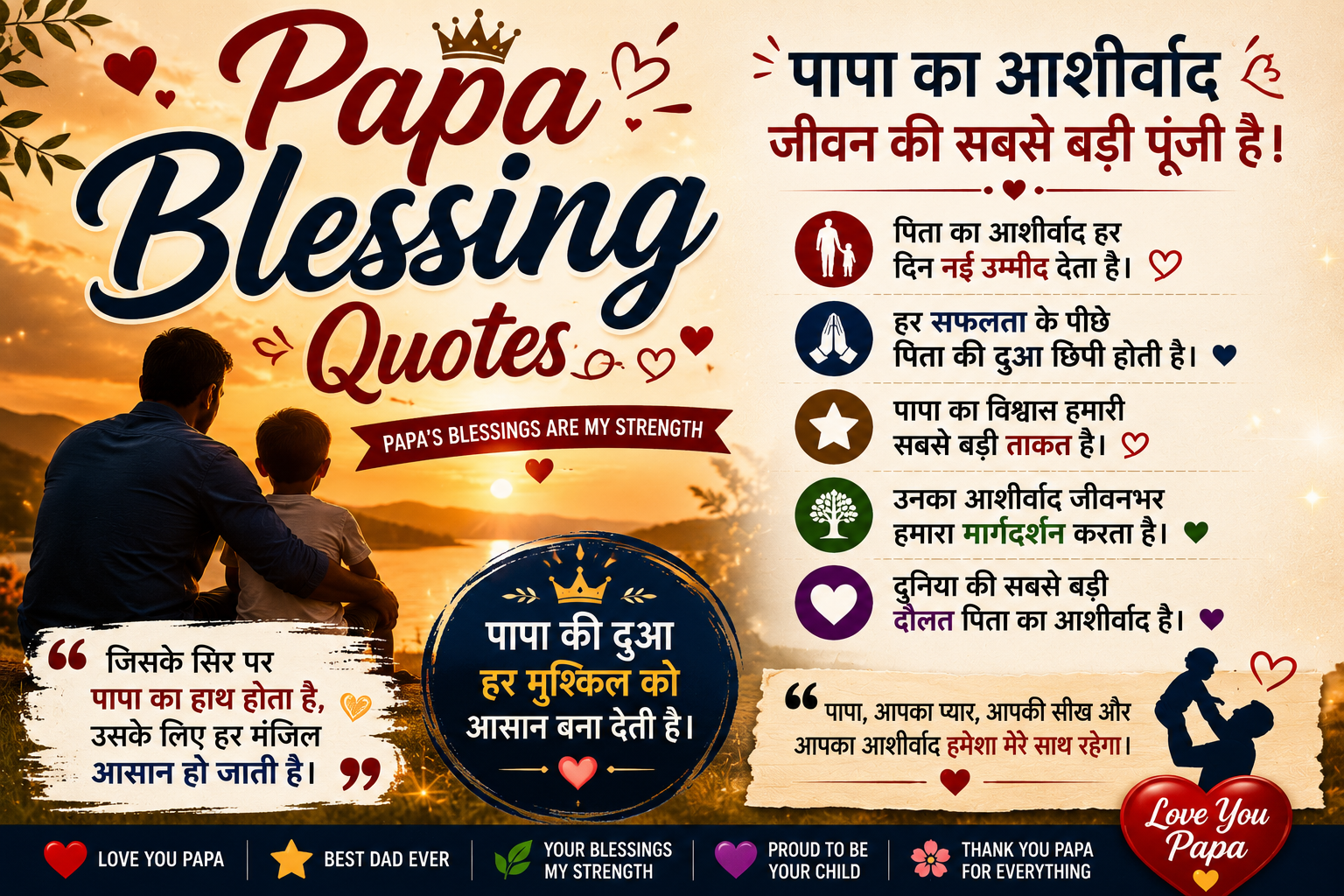 Papa Blessing Quotes