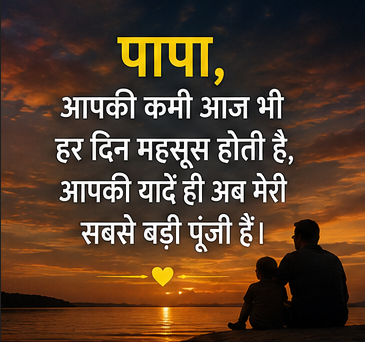 Miss You Papa After Death Shayari in Hindi