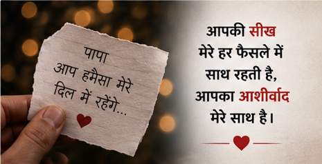 Papa Ke Liye Emotional Shayari